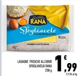 Conad City Giovanni rana lasagne fresche all'uovo sfogliavelo offerta