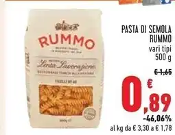 Conad City Rummo pasta di semola offerta