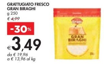 Bennet GRATTUGIATO FRESCO GRAN BIRAGHI g 250 offerta