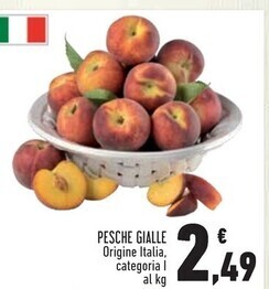 Conad Superstore Pesche gialle offerta