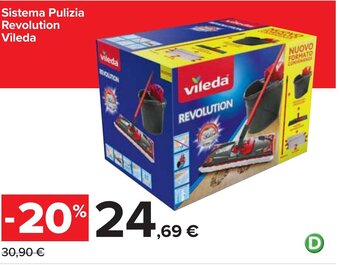 Carrefour Sistema Pulizia Revolution Vileda offerta
