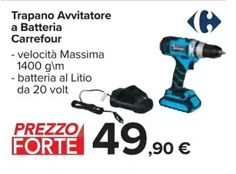 Trapano Avvitatore a Batteria Carrefour