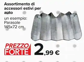Carrefour Assortimento di accessori estivi per auto 145x72 cm offerta