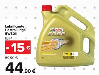 Carrefour Lubrificante Castrol Edge 5W3011 litri 4 offerta