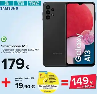 Carrefour SAMSUNG Smartphone A13 offerta