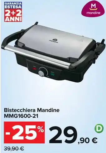Carrefour Bistecchiera Mandine MMG1600-21 offerta
