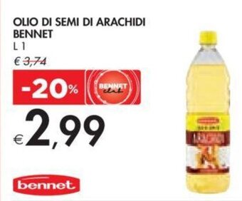 Bennet OLIO DI SEMI DI ARACHIDI BENNET L1 offerta