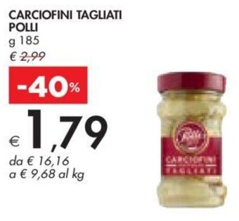 Bennet CARCIOFINI TAGLIATI POLLI g 185 offerta