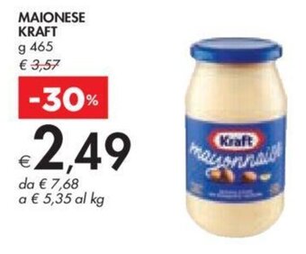 Bennet MAIONESE KRAFT g 465 offerta