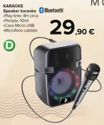 Carrefour MUSIC SOUND KARAOKE Speaker karaoke offerta