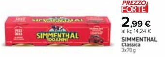 Carrefour SIMMENTHAL Classica 3x70 g offerta