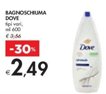 Bennet BAGNOSCHIUMA DOVE tipi vari, ml 600 offerta