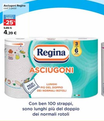 Carrefour Asciugoni Regina conf 3 pezzi offerta