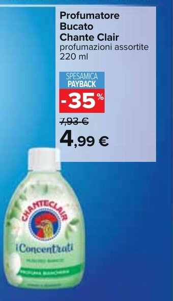 Carrefour Profumatore Bucato Chante Clair profumazioni assortite 220 ml offerta