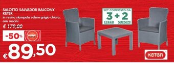 Bennet SALOTTO SALVADOR BALCONY KETER offerta
