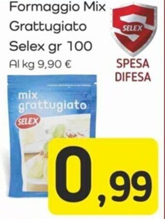 Famila Formaggio Mix grattugiato Selex gr 100 offerta