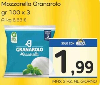 Famila Mozzarella Granarolo gr 100 x 3 offerta