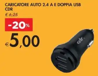 Bennet CARICATORE AUTO 2.4 A E DOPPIA USB CDR offerta