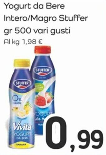 Famila Yogurt da Bere Intero/Magro Stuffer gr 500 vari gusti offerta