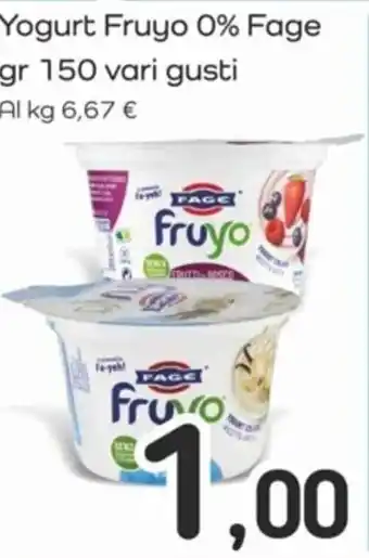 Famila Yogurt Fruyo 0% Fage gr 150 vari gusti offerta