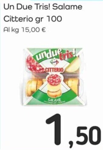 Famila Un Due Tris! Salame Citterio gr 100 offerta