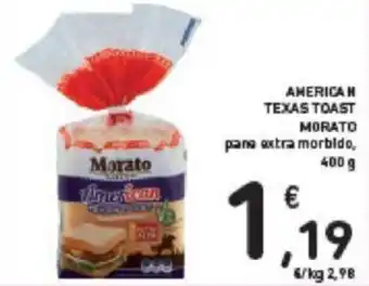 Conad AMERICAN TEXAS TOAST MORATO 400 g offerta