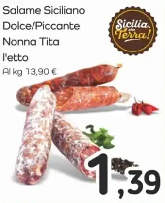 Salame Siciliano Dolce/Piccante Nonna Tita