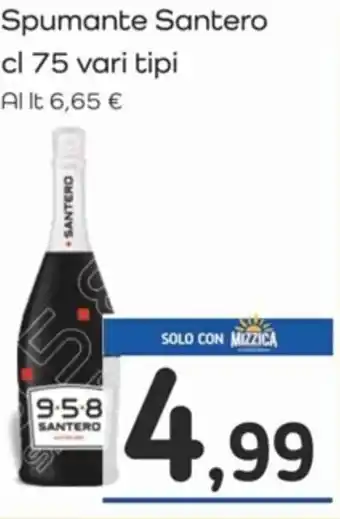 Famila Spumante Santero cl 75 offerta