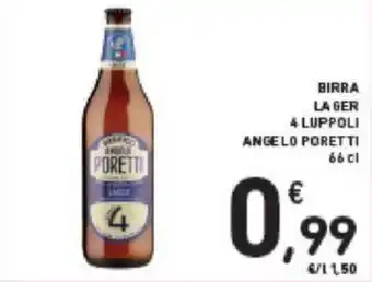 Conad BIRRA LAGER 4 LUPPOLI ANGELO PORETTI 66 cl offerta