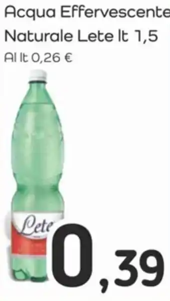 Famila Acqua Effervescente Pepsi Naturale Lete lt 1,5 offerta