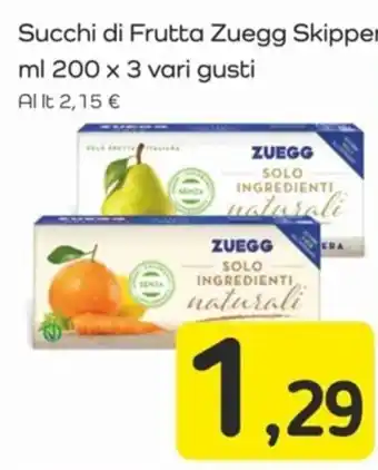 Famila Succhi di Frutta Zuegg Skipper ml 200 x 3 vari gusti offerta