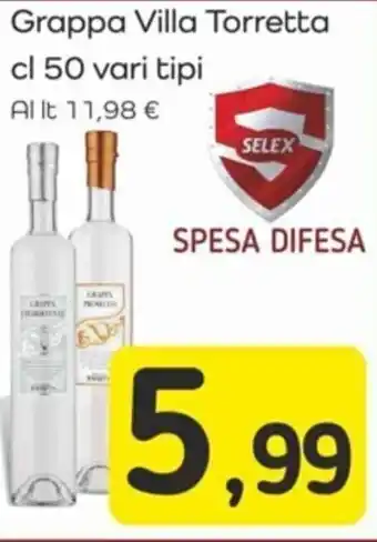 Famila Grappa Villa Torretta cl 50 offerta