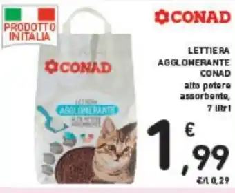 Conad LETTIE RA AGGLOMERANTE CONAD 7 Litri offerta