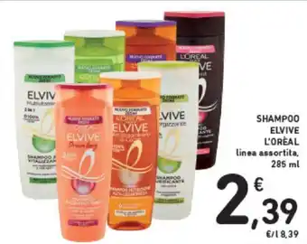 Conad SHAMPOO ELVIVE L'OREAL 285 ml offerta