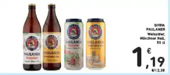 Conad BIRRA PAULANER Weissbier, Münchner Hell 50 cl offerta