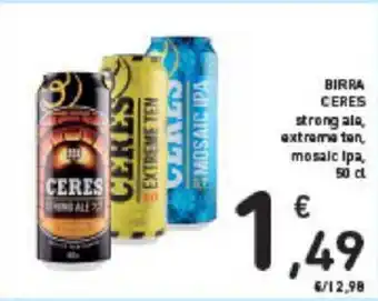 Conad BIRRA CERES strong ale 50 cl offerta