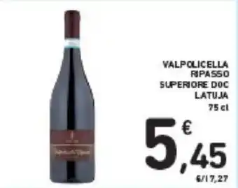 Conad VALPOLICELLA RIPASSO SUPERIORE DOC LATUJA offerta