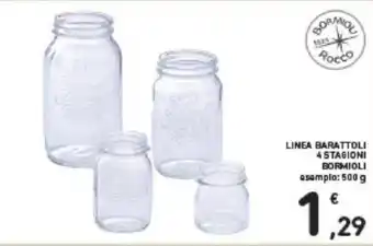 Conad LINEA BARATTOLI 4 STAGIONI BORMIOLI 500 g offerta