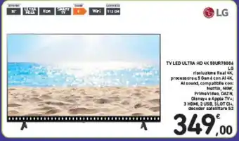 Conad TV LED ULTRA HD 4K 50UR78006 LG offerta