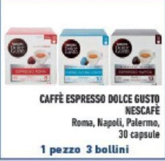Conad CAFFÈ ESPRESSO DOLCE GUSTO NESCAFE 30 capsule offerta