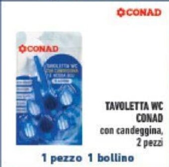 Conad TAVOLETTA WC CONAD 2 pezzi offerta