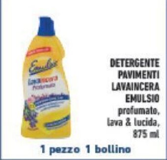 Conad DETERGENTE PAVIMENTI LAVAINCERA EMULSIO 875 ml offerta