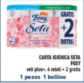 Conad CARTA IGIENICA SETA FOXY offerta