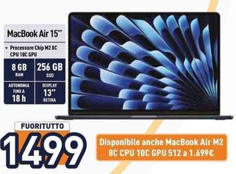 Unieuro MacBook Air 15" offerta