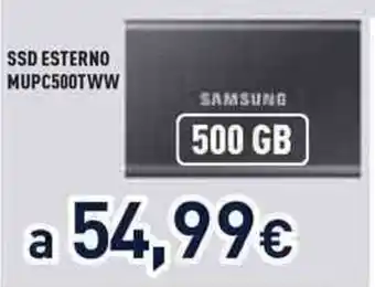 Unieuro SSD ESTERNO MUPC500TWW Samsung offerta