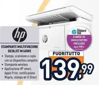 hp STAMPANTE MULTIFUNZIONE DESKJET M140WE