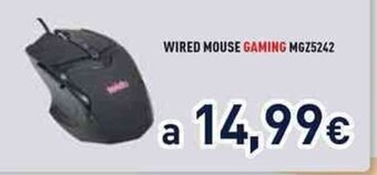 Unieuro WIRED MOUSE GAMING MGZ5242 offerta