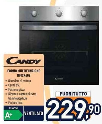 Unieuro CANDY FORNO MULTIFUNZIONE RFICX602 offerta