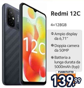 Unieuro Redmi 12C offerta