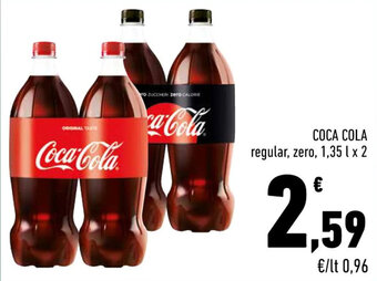 Conad City COCA COLA regular, zero, 1,35 l x 2 offerta